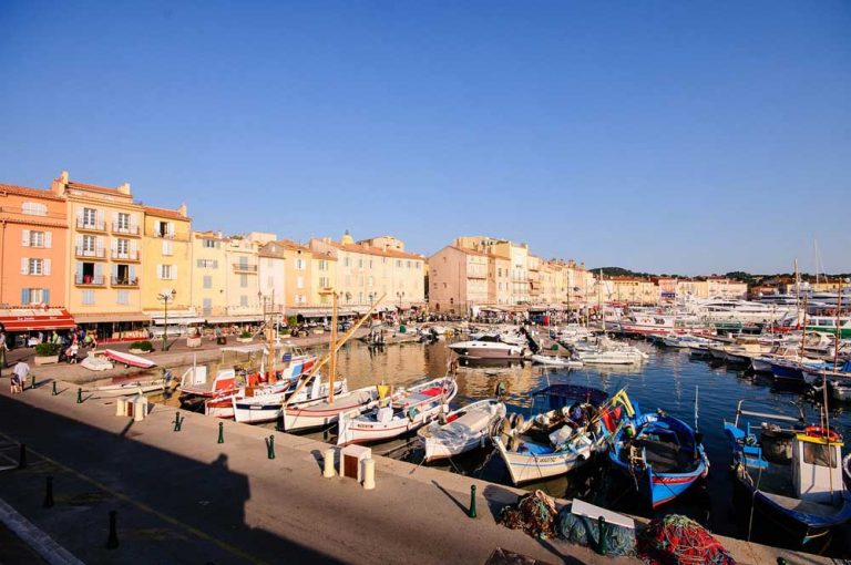 Visit St. Tropez – one of the liveliest towns along the coast during the summer.