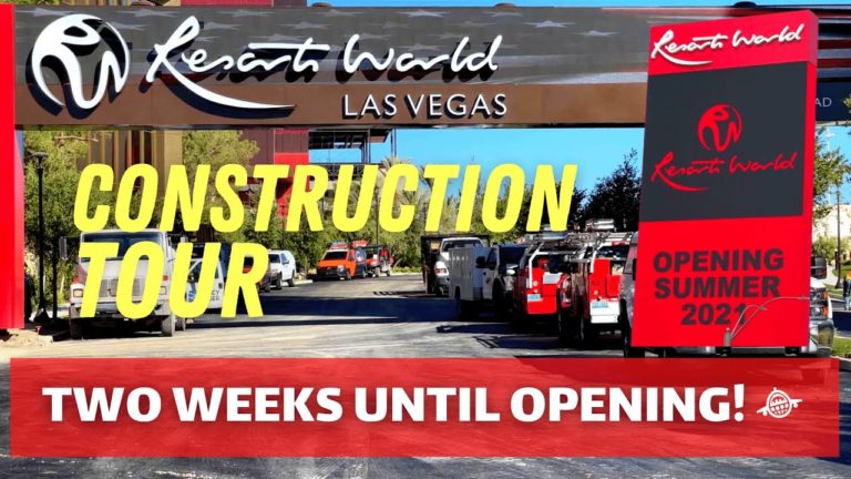 Resorts World Las Vegas Construction Tour – 2 Weeks Until Opening & So Much Is Unfinished! 😳