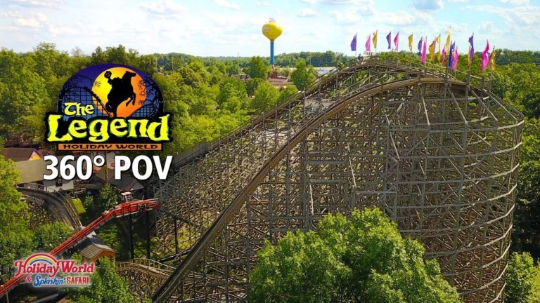The Legend Roller Coaster 360° POV | Holiday World