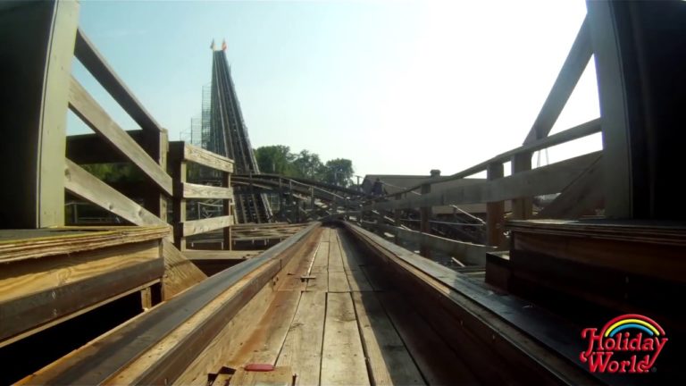 The Voyage wooden roller coaster | Holiday World Theme Park
