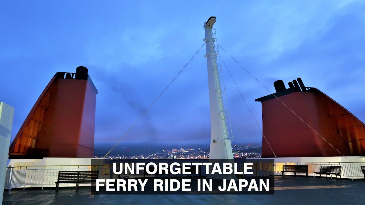 Traveling From Beppu to Osaka Japan by Old Overnight Ferry
