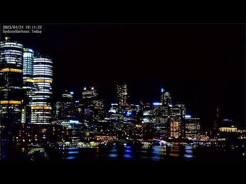 A few party boats out before Anzac Day holiday. This is Sydney Harbour Australia LIVE Cam 24-4-2023